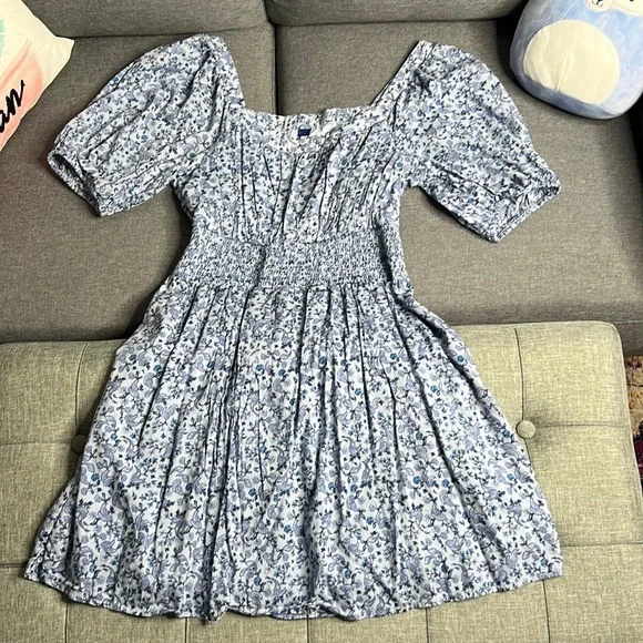 slim fit dress slacks Fit & Flare Puff-Sleeve Smocked Mini Dress for Women